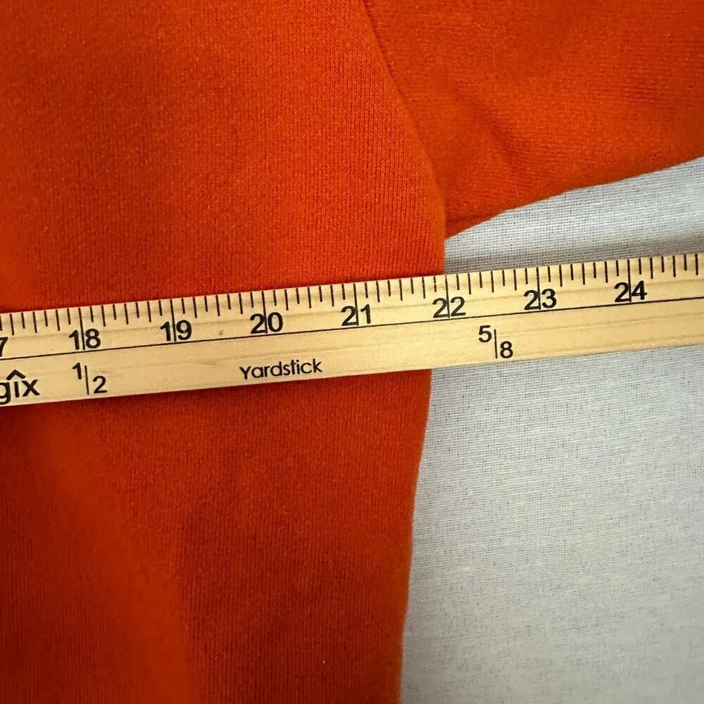 LADY FOOD LOCKER SPORT WOMEN'S FLEECE 3/4 ZIP PULLOVER KANGAROO POCKETS VTG M - Picture 7 of 8